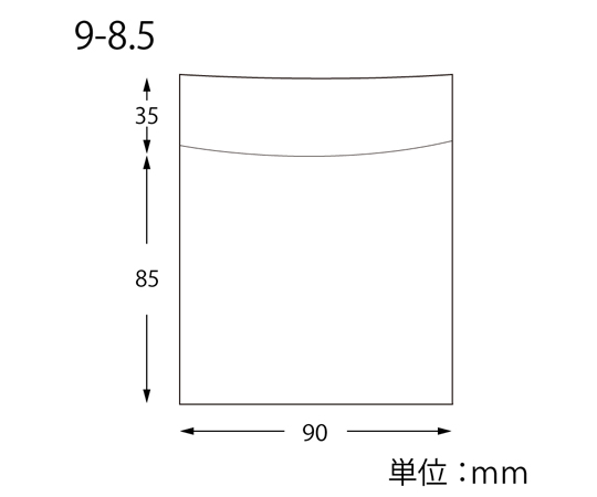 取扱を終了した商品です］OPボードン袋 9-8.5 フラップ付 100枚入