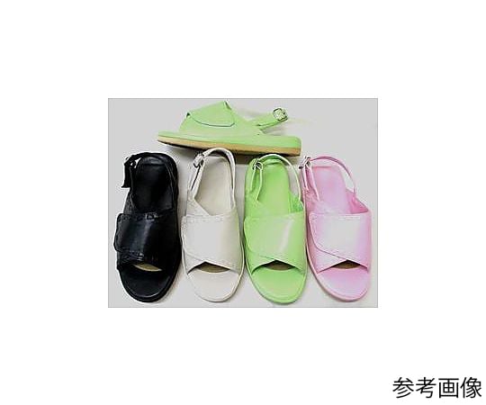 すべりにくいサンダル 安全足進 女性用 フリー 黒 金具バックバンド付