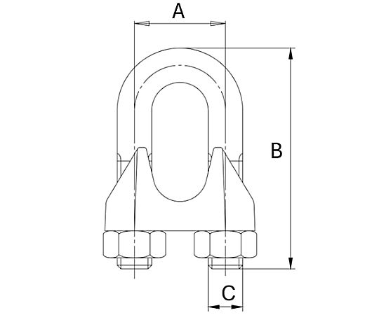 10.0mm ワイヤークリップ(スチール製/10個)