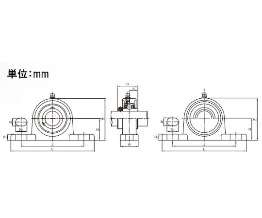 65-9329-35 ピロー形ユニット MUCP203/17mm EA966MB-203 【AXEL】 アズワン