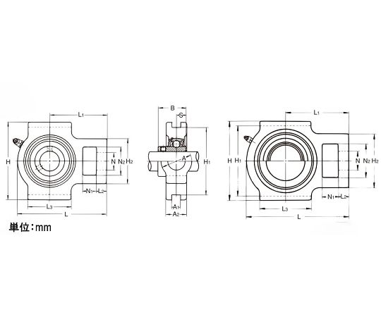 UCT217/ 85mm テークアップ形ユニット　EA966MT-217