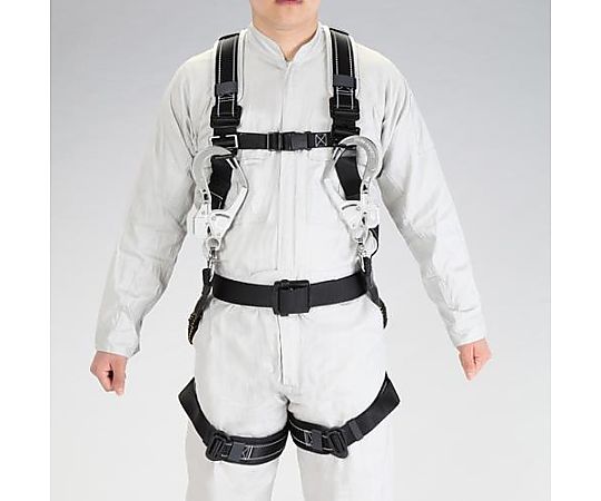 65-9344-19 墜落制止用器具(ﾌﾙﾊｰﾈｽ/伸縮式ﾂｲﾝﾗﾝﾔｰﾄﾞ付) EA998KC-2