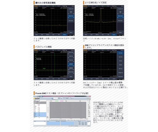 65-9491-75 OWON ハンドヘルド・スペクトラム・アナライザ 1.6GHz