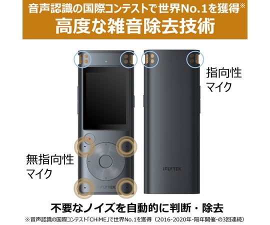 65-9536-36 AIライティングレコーダー VOITER SR302 Pro 【AXEL】 アズワン