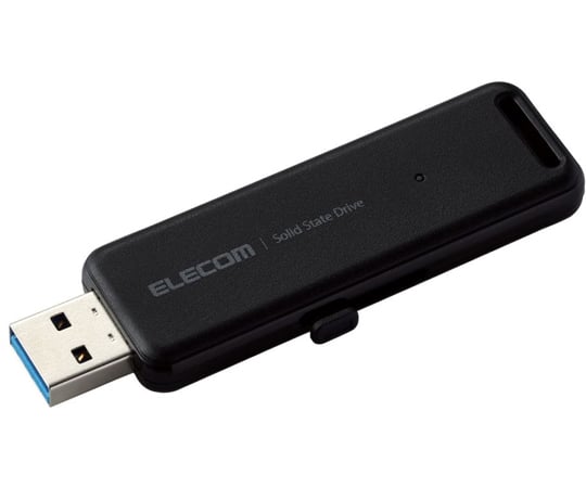 65-9542-89 外付けSSD ポータブル USB3.2（Gen2）対応 スライド式 1TB