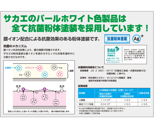 65-9545-28 実験用中量作業台 抗菌パールホワイト（CFC/特殊アクリル系