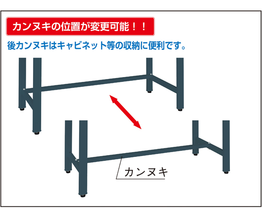 実験用中量作業台 ダークグレー（CDM/メラミン天板）1800×900×900mm　CDM-1890D