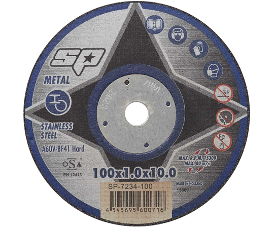 65-9607-82-81 黒い武蔵Φ100 10枚入 SP-7234-100 【AXEL】 アズワン