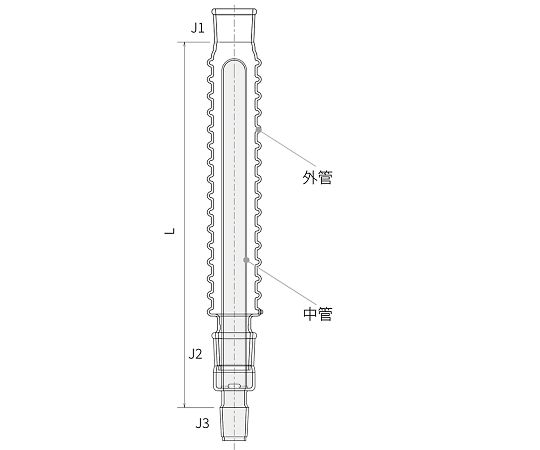 65-9874-09 空冷式冷却器 コンデンシン™ MAXI 還流セット 440mm 3405