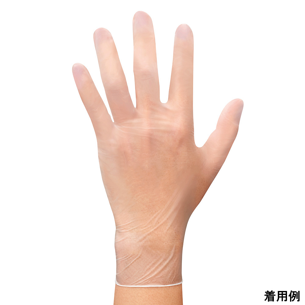 現在受注を停止している商品です］66-0011-33 ビニール手袋 M 100枚入