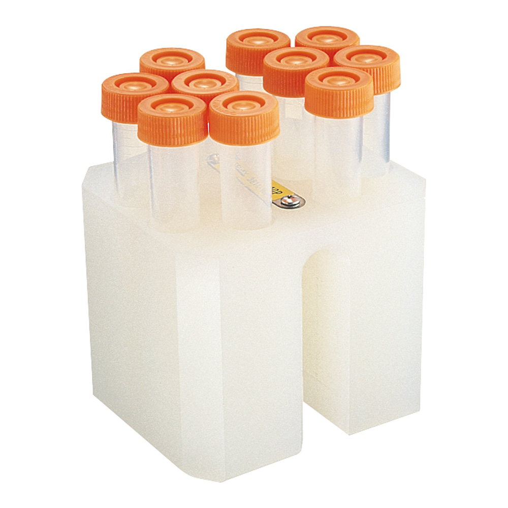 66-0018-94 卓上多本架遠心機用ラック 15mL×10本 1組（4個入