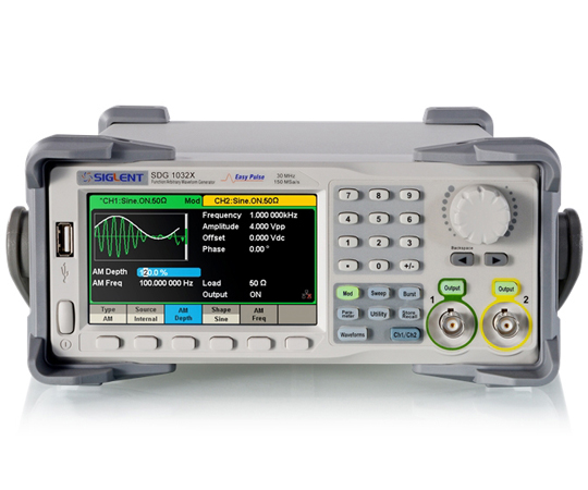 SDG1000Xシリーズ 2CH 任意波形ファンクション・ジェネレータ 30MHz　SDG1032X