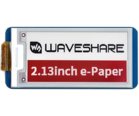 Raspberry Pi Pico用2.13インチ電子ペーパーEインクディスプレイモジュール（赤/黒/白表示）　WAVESHARE-19588