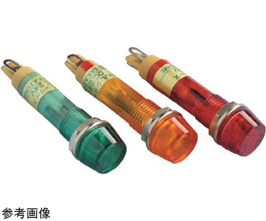 67-0416-75 防水・防滴（IP65）超高輝度LED表示灯 緑φ7 DUL-7H