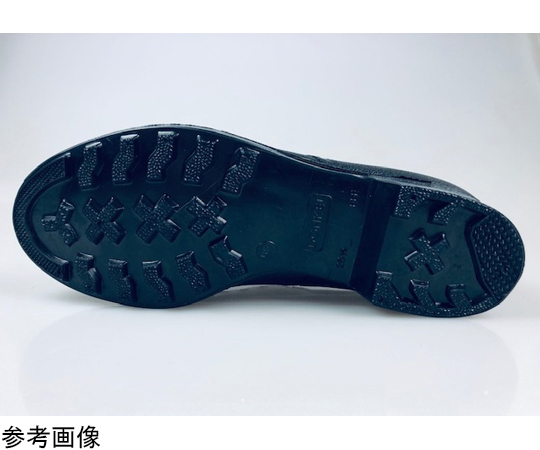 チャック付き安全靴 黒 ミドルカット 24cm　603T