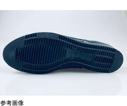 高所・構内用安全靴 T-7（ベロアチャック付）-23.5cm 黒 23.5cm　