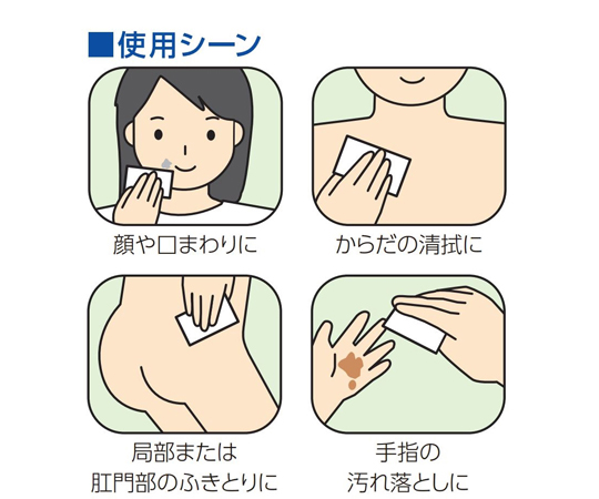 on:my skin　３箱 67-2183-94 スキンフレッシュ 1箱(2枚×100包) 00095188 【AXEL