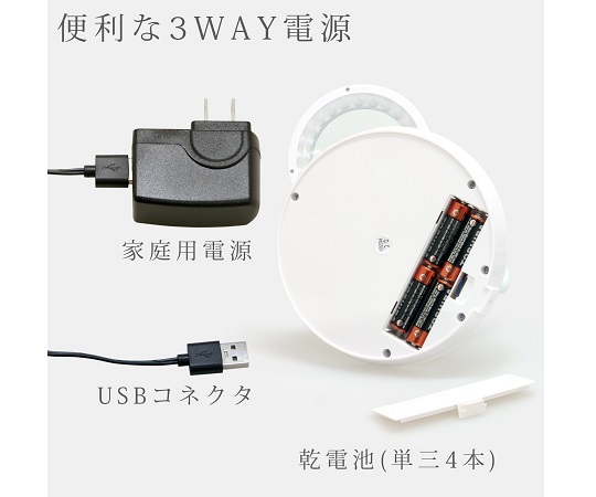 67-2191-42 LEDライト付き スタンドルーペ 2倍 100mm CMS-100 【AXEL  