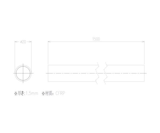 67-2213-97 CFRPパイプ φ20 CFRP20*1.5*1500 【AXEL】 アズワン 67-2213-97 CFRPパイプ φ20 CFRP20*1.5*1500 【AXEL】 アズワン