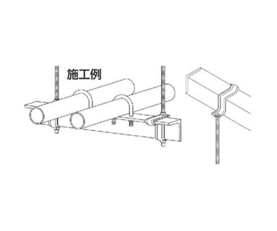 67-2217-24 吊り金具 [適合アングル 50x50] （L型アングル） （L