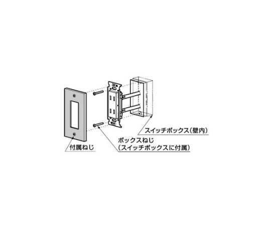 （210027186）PXP-PW01-BRスイッチプレート・コンセントプレート　PXP-PW01-BR