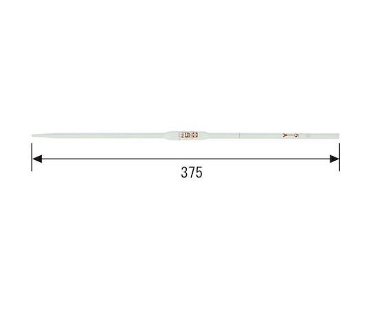 67-2349-93 ホールピペット スーパーグレード 5mL 白 020030-5A 【AXEL