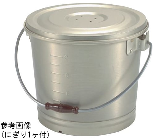 アルミ 蓚酸ゴールド食缶バケツ（蓋付）16L 16L｜アズキッチン【アズワン】