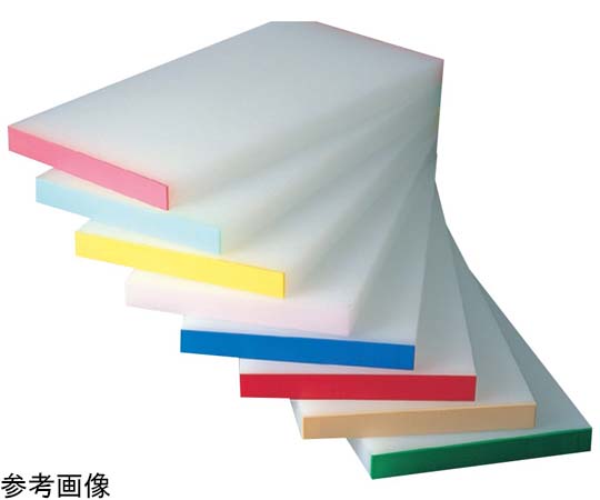 K型カラーバンド張りまな板（両面シボ付）厚さ20mm 840×390mm 濃ピンク