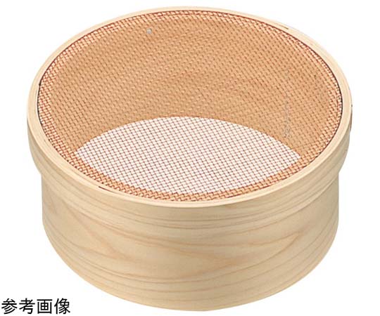 67-2467-07 木枠銅張パン粉フルイ（6.5メッシュ）φ240×110mm 8寸