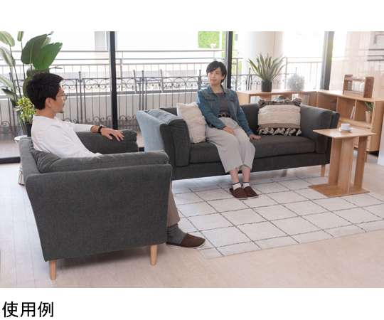 67-2486-08 フォーク 1人掛け ダークグレー CL-173DGY 【AXEL】 アズワン