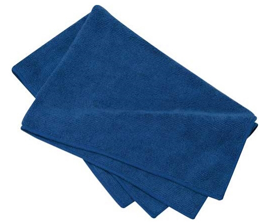 67-2506-55 マイクロファイバー万能タオル ブルー 1ケース（360枚入