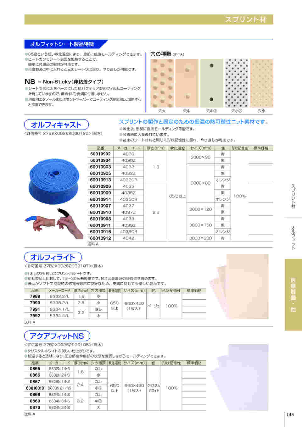 現在受注を停止している商品です］オルフィキャスト 厚さ1.3mm