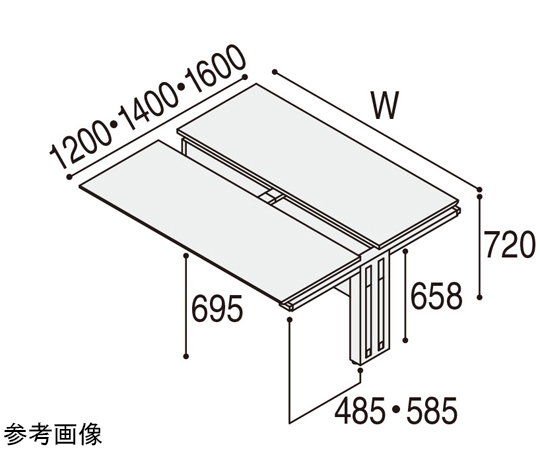 67-2618-06 Arcena/両面連結PF1414 BKLF 5-158-4333 【AXEL】 アズワン