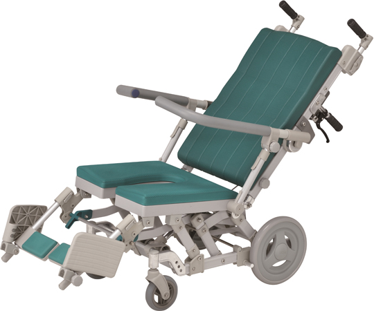 67-3045-34 シャワー車椅子 シャワーラクリクSAL U型シート SRC009