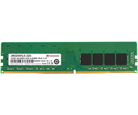 67-3049-93 デスクトップ用 JM DDR4 3200 U-DIMM 2Rx8 2Gx8 CL22 1.2V