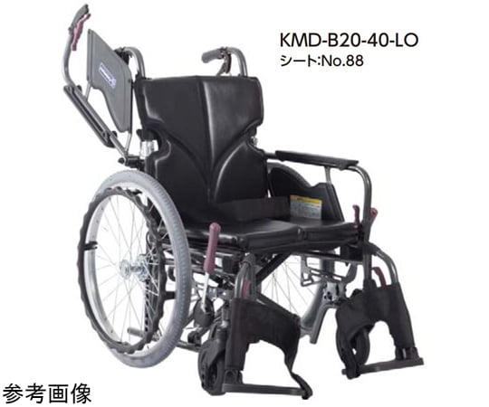 67-3096-19 Modern KMD B-style 多機能タイプ 自走/介助兼用 紫