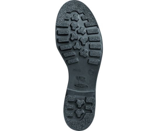 67-3121-96 JIS規格認定 ゴム底安全靴 半長靴 ブラック 23.0cm V2400N