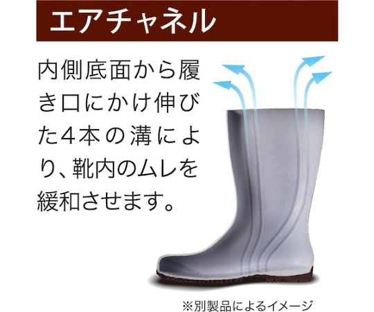 JIS規格認定 耐油・耐薬品 安全長靴 NW1000スーパー ホワイト 24.5cm　NW1000SP-W-24.5