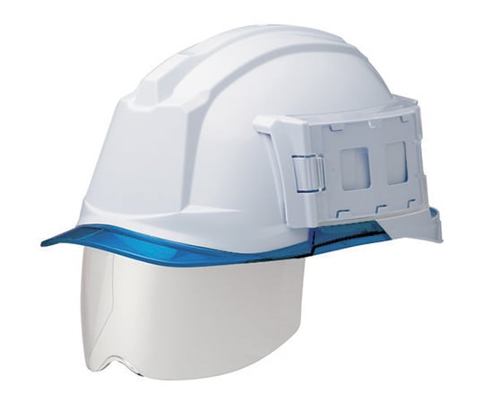67-3138-12 PC製ヘルメット（αライナー・クリアバイザー・IDケース