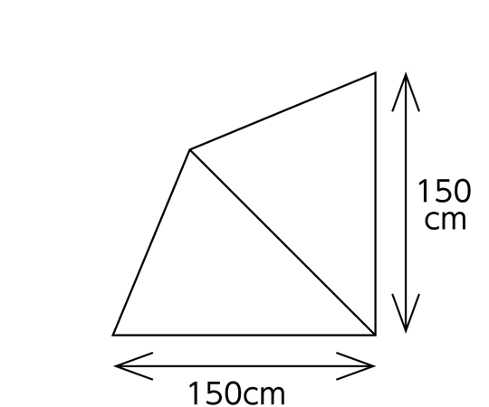 取扱を終了した商品です］パラシェード クオーター 150×150cm 支柱約