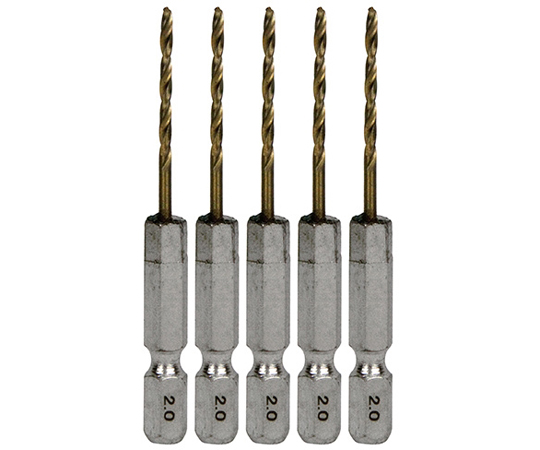 67-4552-87 六角軸Tin鉄ドリル 普通 1.5mm 5本入 【AXEL】 アズワン