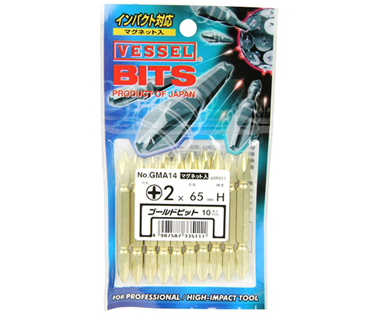 ヒンケル プローブA ゴールド68本 67-4568-08 ゴールドビット 10本入 GM-A14 2X65 【AXEL】 アズワン