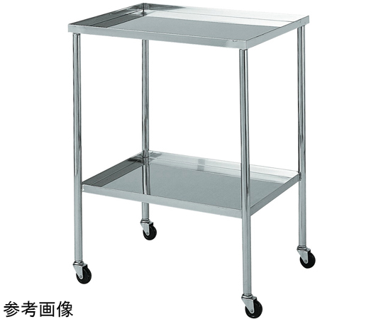 1-2721-02 ステンレス製ワゴン 750×450×800mm 3段 引出し付 WGO3