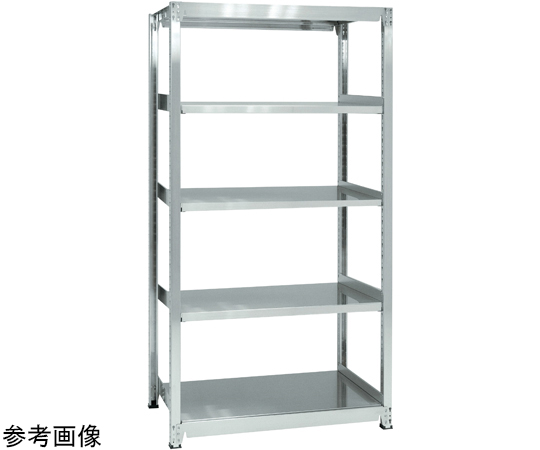 ステンレス軽中量物品棚 SUS430 1586×322×1800mm　KSA4-1515