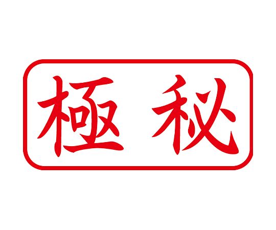 67-4725-64 27x13mm [極秘]ビジネス用スタンプ EA762AG-8A 【AXEL