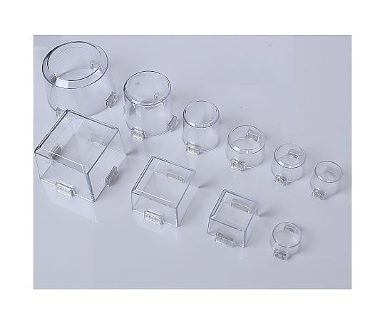 67-4747-72 誤操作防止スイッチカバー（マグネット） 透明 四角型