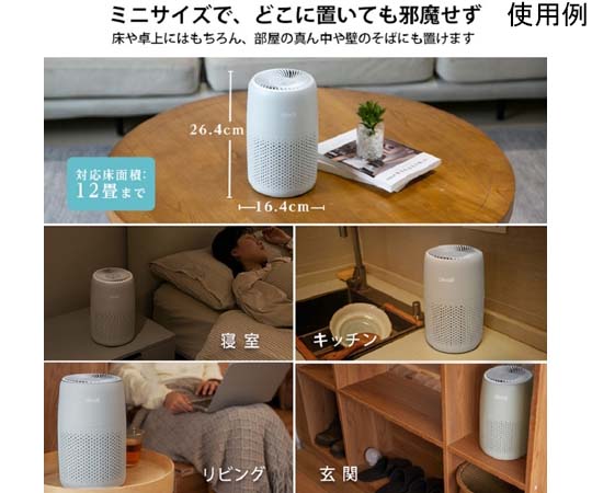 空気清浄機 Levoit Core MINI LAP-C161-AJPR ［適用畳数：12畳