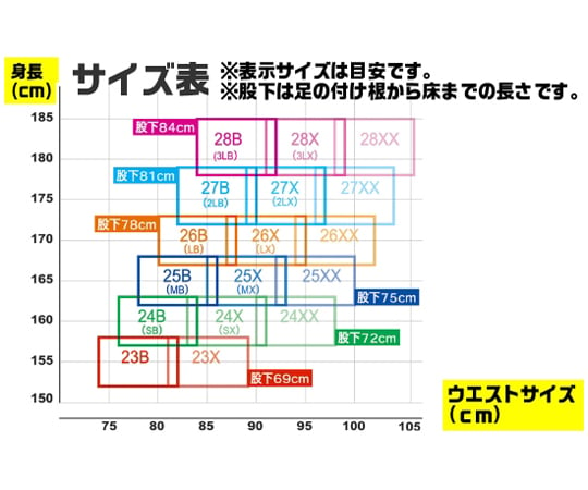 67-4888-33 スリムウェーダー（中割）25Xサイズ WA-510 【AXEL】 アズワン