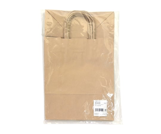 67-4911-36 手提げ袋 未晒 260×100×310mm 10枚入 50-6101 【AXEL