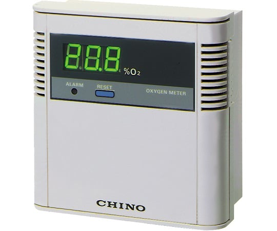 アズワン(AS ONE) MG1000series壁取付形酸素計(伝送信号：DC4〜20mA酸欠計モードI表示：0.0〜25.0％O2固定) MG1002-000 入数：1個 MG1000series  壁取付形酸素計（伝送信号：0～10mV、濃度計モードⅠ、表示：0.0～25.0％O2固定、伝送出力：0.0～25.0％O2に対応）　MG1001-A00